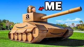 I Built a REAL Tank out of Cardboard!