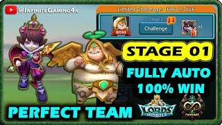 Lords Mobile Limited Challenge Trick vs Trick Stage 1 Fully Auto|Petite Devil Stage 1 Auto 2024