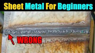 How To Weld Sheet Metal With Flux Core Wire For Beginners | Flux Core Welding Tips And Tricks |