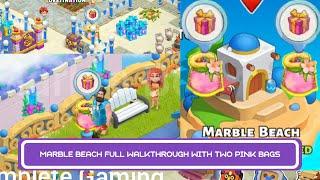 Marble Beach FULL Walkthrough With TWO Pink Bags | Family Island Pink Bag