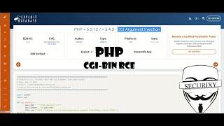 Уязвимость CGI-BIN CVE-2012-1823