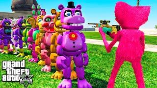 ГТА 5 СКОЛЬКО АНИМАТРОНИКОВ ФНАФ СМОЖЕТ УБИТЬ 1 ПУЛЯ ? в GTA 5 МОДЫ! FNAF ОБЗОР МОДА ИГРЫ ВИДЕО MODS