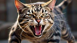 Cats Fighting and Meowing | Aggressive Cat Sound