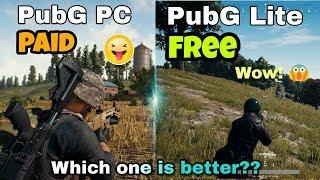 PubG PC Vs PubG PC Lite Live Comparison in Hindi | Graphics | Control