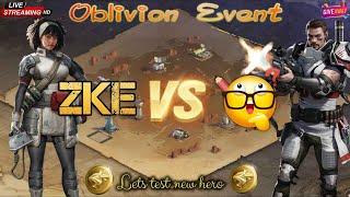  LIVE   Oblivion Event - ZKE 96 Vs d0w 796  New Hero Testing ::: Last Shelter Survival #24EGaming