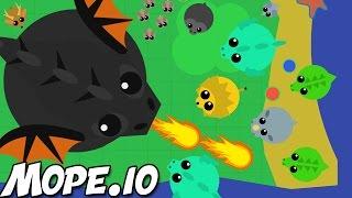 HUGE BLACK DRAGON!  Mope.io Gameplay & NEW Animals! (Mope.io Black Dragon Update)