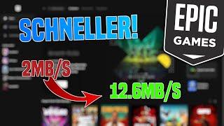 Epic Games DOWNLOAD SCHNELLER machen Tutorial | Besserer Download