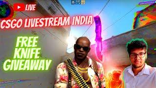 CSGO LIVE INDIA | Free Knife Giveaway to Subscribers | !enter PEEK Gaming #csgolive | 23 August