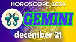 Gemini ️A REVELATION THAT WILL SHAKE YOUR WORLD!  Horoscope for today DECEMBER 21 2024#horoscope