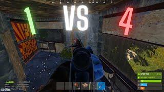 Rust - Intense 1v4 Online Raid Defense