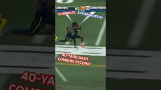 XAVIER WORTHY vs JOHN ROSS  #TEXAS WR BREAKS 40-YARD DASH RECORD!  Runs A 4.21 In The 40  #NFL