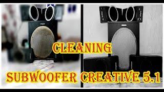 Clean Subwoofer Bass Creative 5.1 Speakers Repair