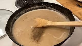 Original WATER GRAVY Recipe From Pork Chop Pan Drippings