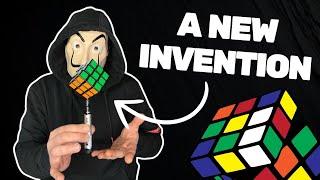 A NEW INVENTION 🪄 SPINNING  RUBIK'S CUBE ON THE MARKER