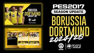 PES 2017 | Borussia Dortmund 2025 Menu Graphic - Compatible With All Patches