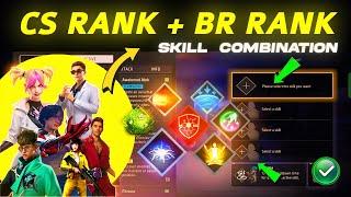 Best character combination in Free Fire | CS rank + BR rank combination | CS rank combination 2024