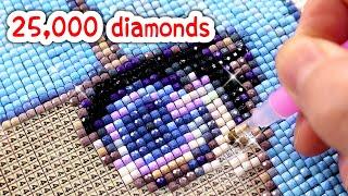 TIK TOK art: I PAINT my own 25,000 DIAMOND PAINTING and it took me 2 months... lol