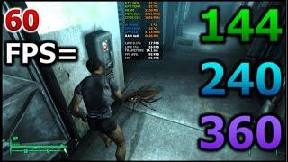 How to unlock FPS cap in game | Fallout 3 Game of the Year Edition