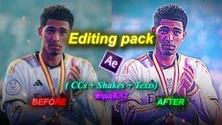 FREE after effects FOOTBALL editing pack I (CC, EFFECTS)  ft.tiktok football edits