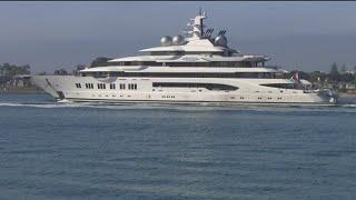 $300 million dollar yacht owned by Russian oligarch arrives in San Diego