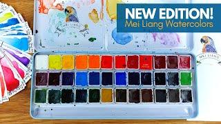 Are These The BEST Watercolors for BEGINNERS? Mei Liang 36 Watercolor Unboxing & Swatching