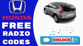 Honda CRV Radio Code – Honda CRV Radio Code