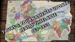 CK3v1.9: Realm Timelapse 867-1453: Tours & Tournaments Dlc Update: Default Settings