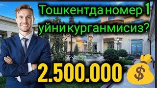 Тошкентда номер 1 уйни курганмисиз?12 соток 15 та хона 4 кават евро ховли 1800 кв м  | 2.500.000 $