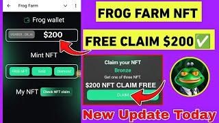 Frog Farm Free Nft Claim 200$ Free Process | Frog Farm airdrop nft claim wallet