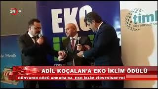 İSTANBUL MEDYA GRUBU YÖNETİM KURULU BAŞKANI ADİL KOÇALAN'A EKO İKLİM ÖDÜLÜ