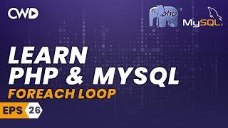 Foreach Loop | PHP for beginners | Learn PHP | PHP Programming | Learn PHP in 2020