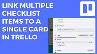 How to link and sync checklist items from multiple cards to a single card in Trello