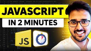 JavaScript Tutorial for Beginners: Learn JavaScript in 2 Minutes | JavaScript Roadmap