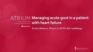 Management of acute gout in patients with heart failure