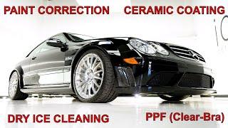 The Best AMG Car for DRY ICE CLEANING & PAINT CORRECTION Mercedes Benz CLK 63 AMG Black Series