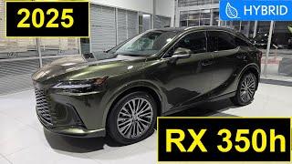 2025 Lexus RX 350h Executive Package Walkaround | Hybrid Luxury in Nori Green