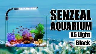 Portable X5 Aquarium Light 10W | Black - from senzeal.com