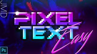 Easy Pixel Text Effect [english] [Photoshop Tutorial]