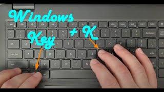 Connecting to a wireless display on Windows. Windows key + K