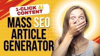  NEW! Mass SEO Article Generator: 1-Click AI Content & Images! (Dall-E, Gemini, OpenAI)