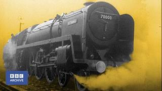 1951: BRITANNIA - The New Standard Class STEAM ENGINE | Newsreel | Retro Transport | BBC Archive