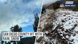 Thurs. March 6 | San Diego County hit with rain and mountain snow | NBC 7 San Diego