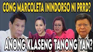 PRRD ININDORSO SI CONG MARCOLETA?