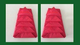DIY: How to Fold a Napkin Into a Christmas Tree {MadeByFate} #285