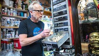 Adam Savage Rearranges His Workshop Storage System