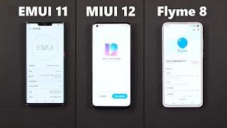 EMUI 11 VS MIUI 12 VS Flyme 8 - SPEED COMPARISON