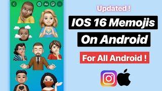 How To Get iPhone Memojis on Android Instagram | IOS 16 Memojis