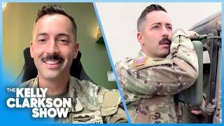 Kelly Clarkson Meets Hilarious Army Influencer Going Viral On TikTok