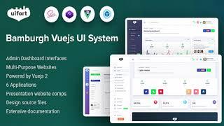 Bamburgh - Vuejs Admin Dashboard & UI Kit & Multi-Purpose Websites Template | Themeforest Website