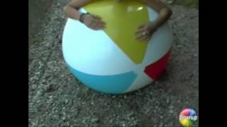 SA 006 Sabrina pops a big beach ball